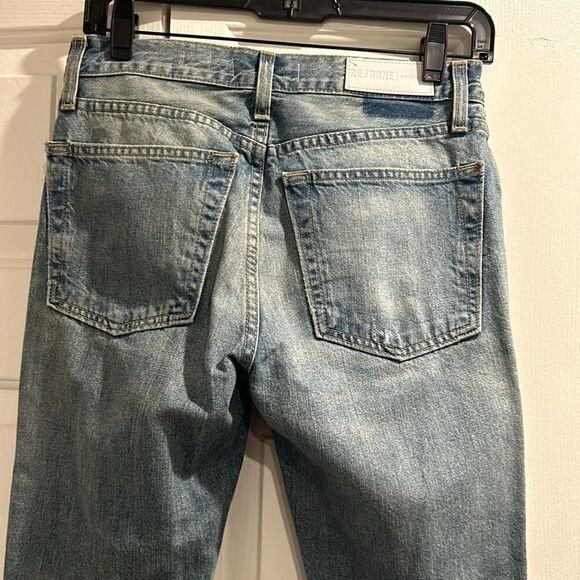 Re/Done Cropped Jeans, Size 24 - Picture 9 of 12